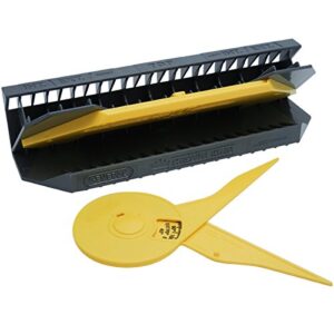 general tools crown king molding cutting jig #881 with protractor, yellow