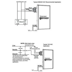 Intermatic CD1-024R Compressor Defender Protects Central Air Conditioner / Heat Pump Compressors and Circuit Boards