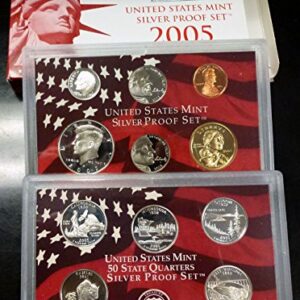 2005 S Silver Proof Set Various US Mint Ogp