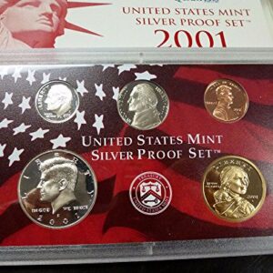 2001 U.S. Mint Silver Proof Set Set Uncirculated