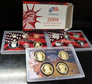 2008 s silver proof set various us mint proof