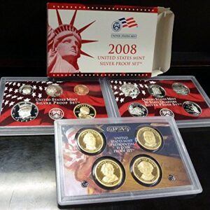 2008 S Silver Proof Set Various US Mint Proof