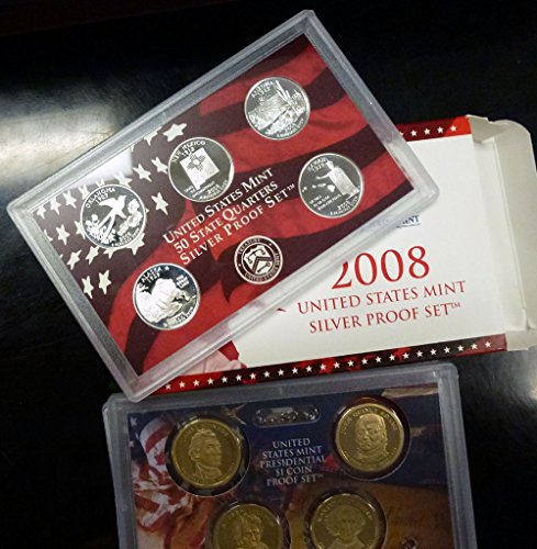 2008 S Silver Proof Set Various US Mint Proof