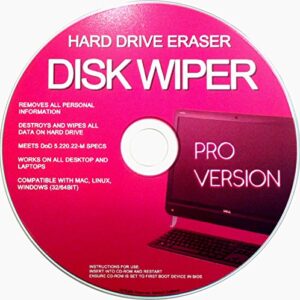 Professional Hard Drive Eraser / Wiper CD Disc Disk 32/64Bit [Windows - Linux - Mac]