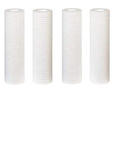 cfs – 4 pack grooved sediment melt blown water filter cartridges compatible with ap1001, ap109, watts fpmbg-1-975 models – remove bad taste & odor – replacement filter cartridge – 1 micron – 10"x2.5"