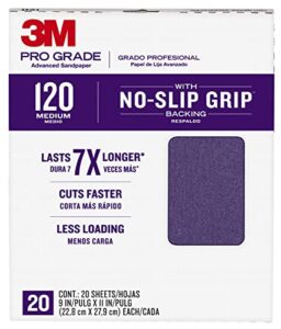 3m 26120cp-p-g 9" x 11" 120 grit professional grade sandpaper