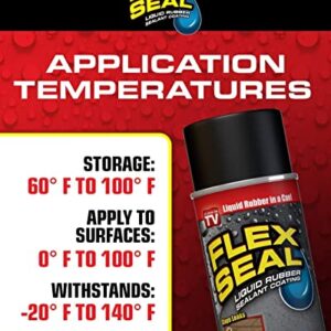 Flex Seal, 14 oz, 2-Pack, Clear, Stop Leaks Instantly, Transparent Waterproof Rubber Spray On Sealant Coating, Perfect for Gutters, Wood, RV, Campers, Roof Repair, Skylights, Windows, and More