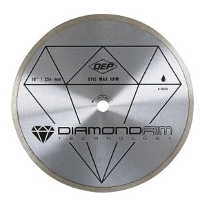 qep 10" continuous rim diamond blade - for wet cutting of ceramic tile