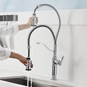 KOHLER 77515-VS Tournant Semi-Professional Pull-Down Kitchen Sink Faucet, Standard, Vibrant Stainless Steel