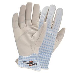 StoneBreaker Gloves Gardener Women's Gardening Glove, Large, Light Blue