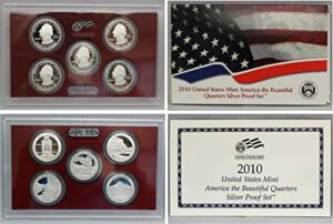 2010 s silver america the beautiful national parks quarters proof set with box and coa proof