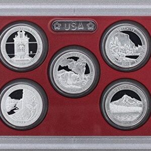 2010 S U.S. Mint 14-coin Silver Proof Set - OGP box & COA Proof