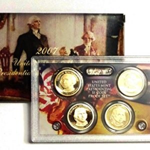 2007 S Presidential 4-coin Proof Set w/Box & COA Proof