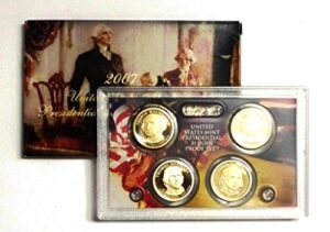 2007 s presidential 4-coin proof set w/box & coa proof