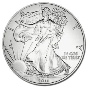 2011-1 ounce american silver eagle shipping .999 fine silver with our certificate of authenticity dollar uncirculated us mint