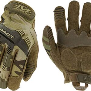 Mechanix Wear: M-Pact Tactical Gloves with Secure Fit, Touchscreen Capable Safety Gloves for Men, Work Gloves with Impact Protection and Vibration Absorption (Camouflage - MultiCam, X-Large)