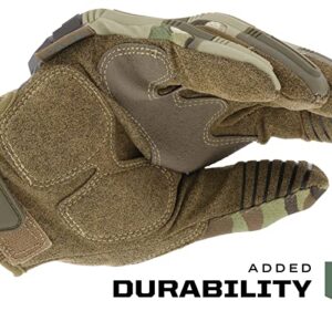 Mechanix Wear: M-Pact Tactical Gloves with Secure Fit, Touchscreen Capable Safety Gloves for Men, Work Gloves with Impact Protection and Vibration Absorption (Camouflage - MultiCam, X-Large)