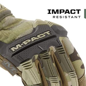 Mechanix Wear: M-Pact Tactical Gloves with Secure Fit, Touchscreen Capable Safety Gloves for Men, Work Gloves with Impact Protection and Vibration Absorption (Camouflage - MultiCam, X-Large)