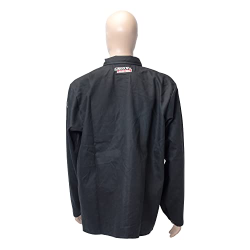 Lincoln Electric KH808L Black Large Flame-Resistant Cloth Welding Jacket