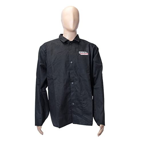 Lincoln Electric KH808L Black Large Flame-Resistant Cloth Welding Jacket