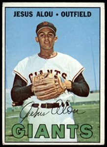 1967 topps # 332 jesus alou san francisco giants (baseball card) good giants