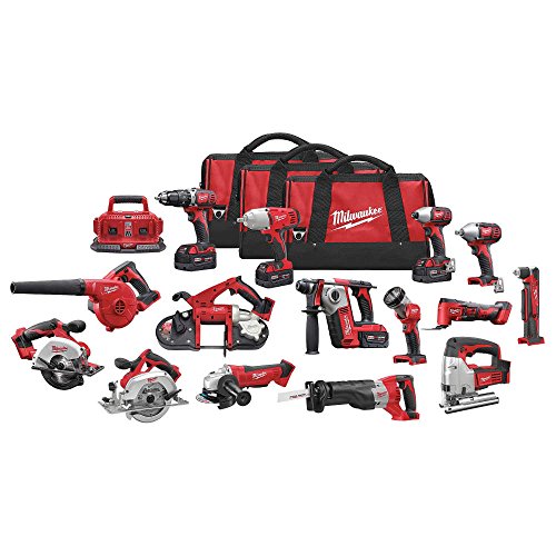 Milwaukee 2695-15 M18 Combo 15 tool Kit W/4 Xc Bat