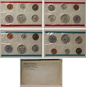 1963 p, d u.s. mint - 10 coin uncirculated set with original government packaging uncirculated