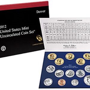 2012 P, D U.S. Mint - 28 Coin Uncirculated Set with CoA Uncirculated