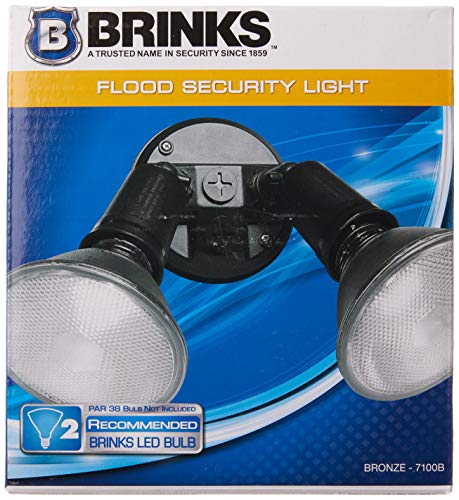 Brinks 7100B 2 Head Flood Light , Bronze