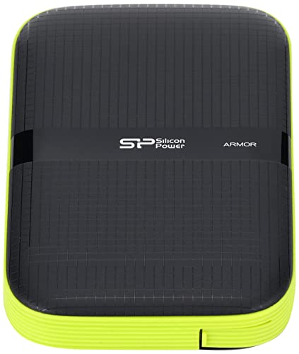 Silicon Power 2 TB External Portable Hard Drive Rugged Armor A60 Shockproof Water-Resistant 2.5-Inch USB 3.0, Military Grade MIL-STD-810G & IPX4, for PC/Mac/Xbox One/Xbox 360/PS4/PS4 Pro/PS4 Black