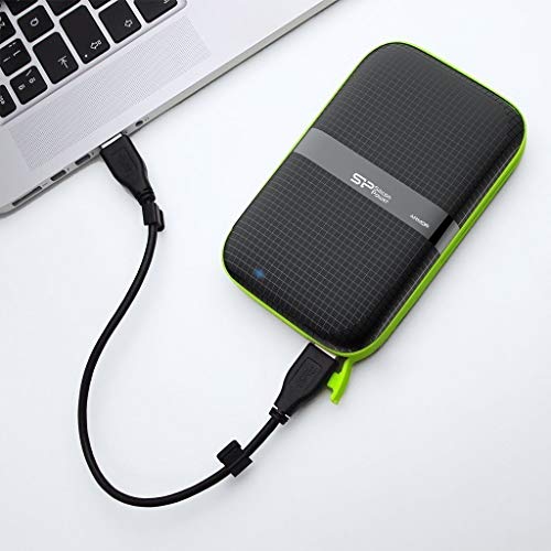 Silicon Power 2 TB External Portable Hard Drive Rugged Armor A60 Shockproof Water-Resistant 2.5-Inch USB 3.0, Military Grade MIL-STD-810G & IPX4, for PC/Mac/Xbox One/Xbox 360/PS4/PS4 Pro/PS4 Black