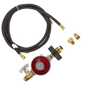 PTCK: Propane Tank Fire Pit Connection Kit; Hi-Out Regulator, 12' Hose & Necessary Fittings