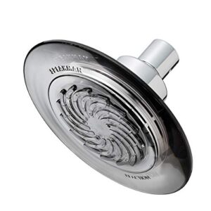 speakman s-4002 reaction single-function showerhead for stylish bathroom décor, 2.5 gpm, clear smokey gray