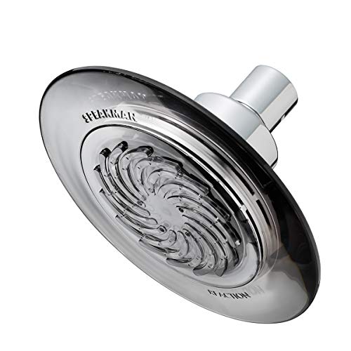 Speakman S-4002 Reaction Single-Function Showerhead for Stylish Bathroom Décor, 2.5 GPM, Clear Smokey Gray