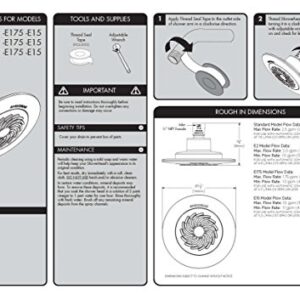 Speakman S-4002 Reaction Single-Function Showerhead for Stylish Bathroom Décor, 2.5 GPM, Clear Smokey Gray