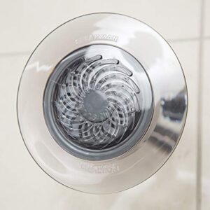 Speakman S-4002 Reaction Single-Function Showerhead for Stylish Bathroom Décor, 2.5 GPM, Clear Smokey Gray