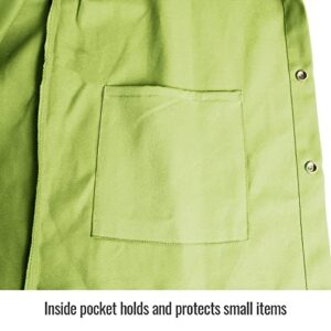 Revco JF1012-LM 30" Hi-Vis 9 oz. Flame Resistant Cotton Welding Jacket