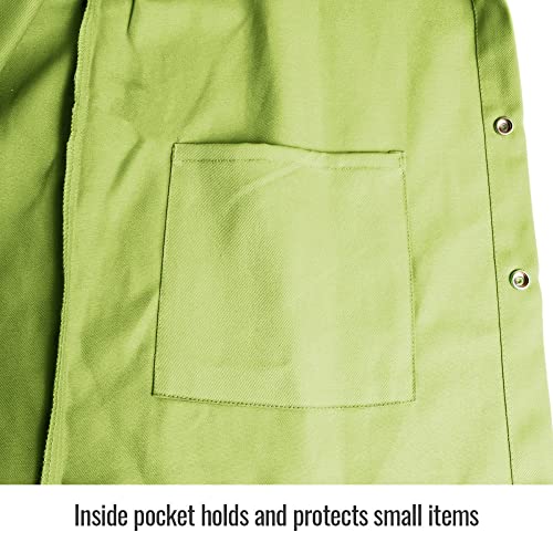 Revco JF1012-LM 30" Hi-Vis 9 oz. Flame Resistant Cotton Welding Jacket