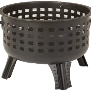 Amazon Basics 24 Inch Steel Round Lattice Fire Pit