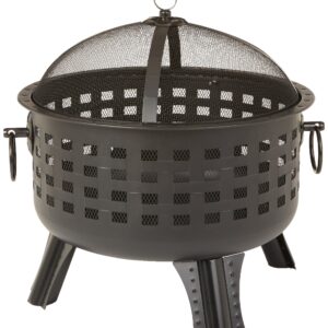 Amazon Basics 24 Inch Steel Round Lattice Fire Pit