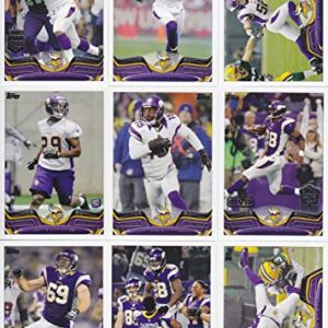 Minnesota Vikings 2013 Topps NFL Football Complete Regular Issue 14 Card Team Set with Adrian Peterson, Cordarrelle Patterson Rookie Plus