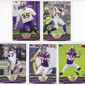 Minnesota Vikings 2013 Topps NFL Football Complete Regular Issue 14 Card Team Set with Adrian Peterson, Cordarrelle Patterson Rookie Plus