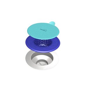robinson home products blue squish sink strainer, blue