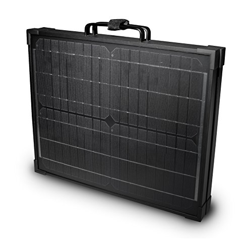 Nature Power 55702 120W Portable Briefcase Solar Panel, Black