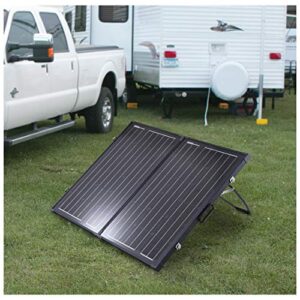 Nature Power 55702 120W Portable Briefcase Solar Panel, Black