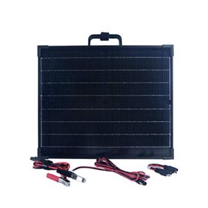 nature power 40-watt portable monocrystalline solar panel for 12-volt charging in briefcase design