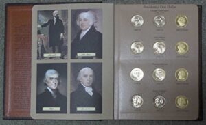 2007 p, d, s set 2007-2011 p,d,s 60 coin presidential dollar set in bookshelf dollar album #8184 proof