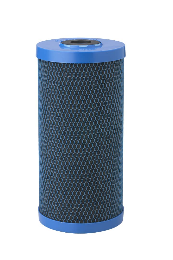 Pentair Pentek CFB-Plus10BB Big Blue Carbon Water Filter, 10-Inch, Whole House Fibredyne Modified Molded Carbon Block Replacement Cartridge, 10" x 4.5", 5-10 Micron