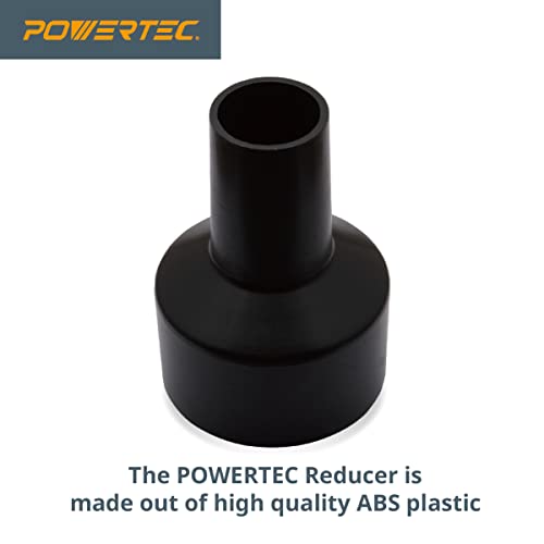 POWERTEC 70140 2-1/2” to 1-1/4” Hose Reducer – Conversion Unit for Dust Collection Accessories