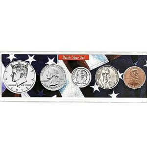2012 - 5 Coin Birth Year Set in American Flag Holder Uncirculated